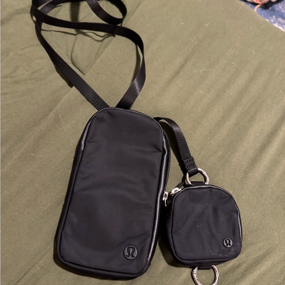 Lululemon Athletica Black Crossbody Bag Minimalist Design
